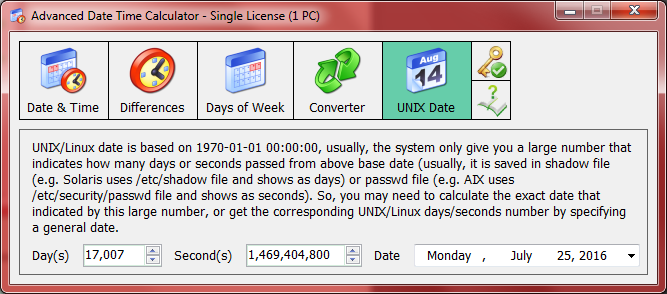 unix date calculator