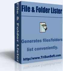 File & Folder Lister (2FL): outputs your files/folders information conveniently.