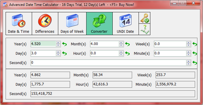 time duration calculation