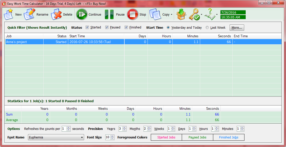 working time tracker