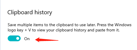 Clipboard History On