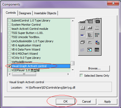 Use Visual Graph ActiveX Control in VB6 2