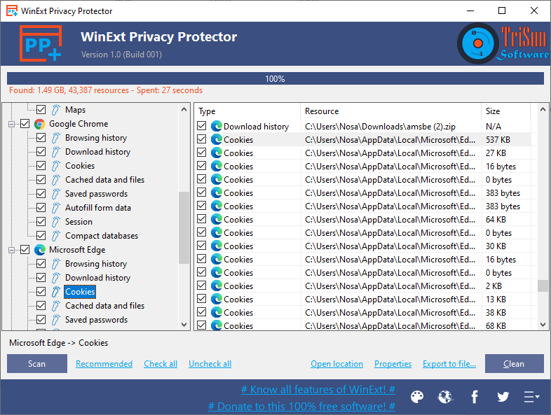 WinExt Privacy Protector 1.0 full