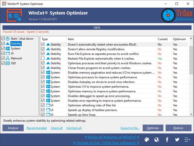 Crystal optimizer mod